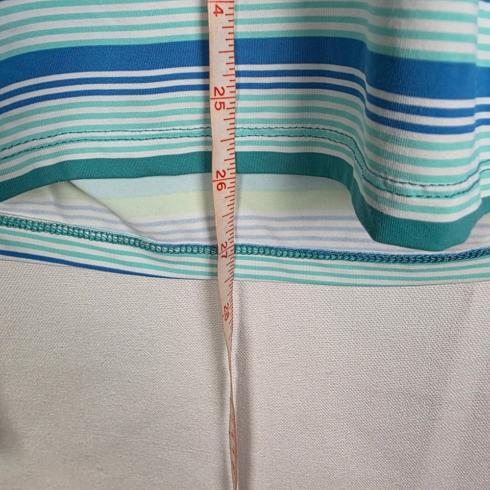 Title Nine By Carve Designs Striped Quarter Zip Pullover‎ Shirt Women's Medium - Picture 6 of 6